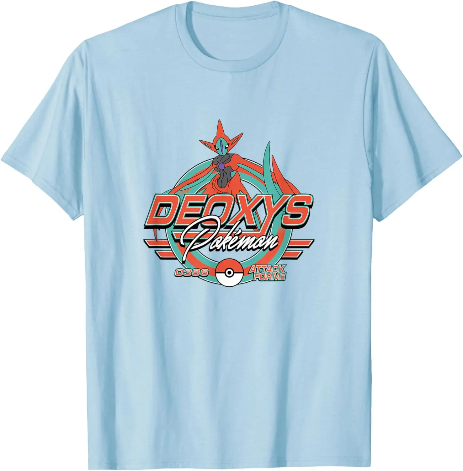 Фото Модная повседневная забавная футболка Deoxys Attack Forme RetroTee S-6XL №3