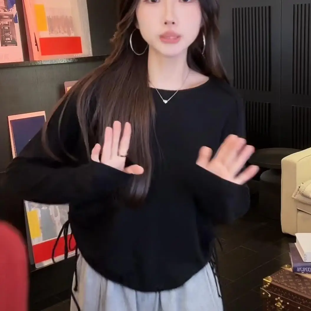 Женская трикотажная кофта Zhang Beibei повседневная универсальная из