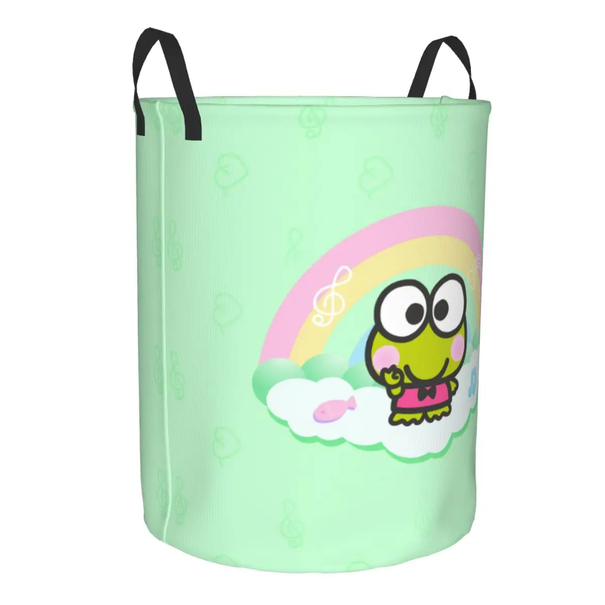 Пользовательская симпатичная мультяшная корзина для белья Keroppi большая хранения