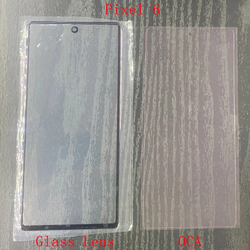 Передняя внешняя стеклянная линза для Google Pixel 6 5 4XL 5A 4A Φ Pixe 4 3 3XL 3A с OCA запасные