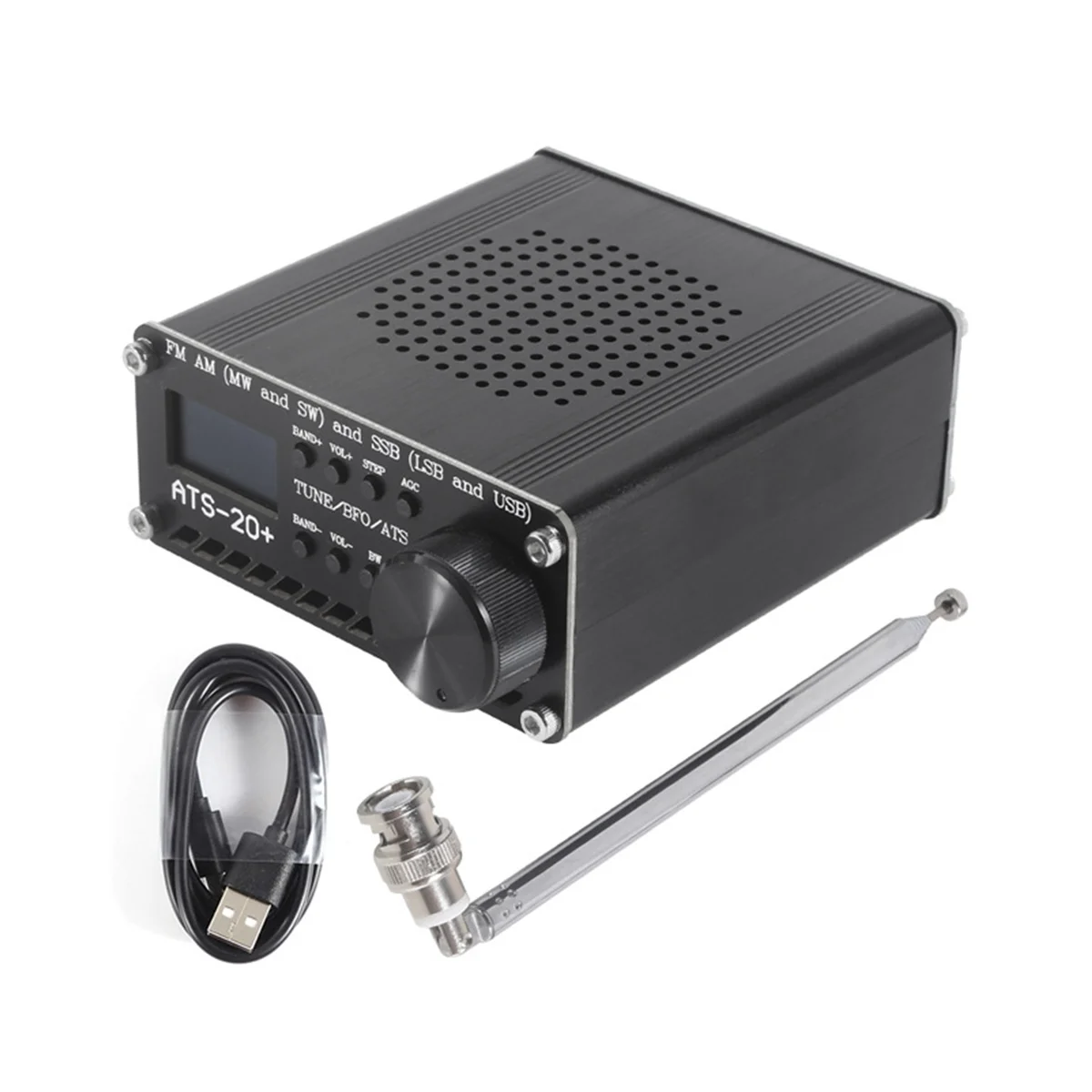 

Si4732 ATS-20 + ATS20 портативный коротковолновый радиоприемник DSP SDR приемник FM AM (MW SW) и SSB (LSB USB) с антенной