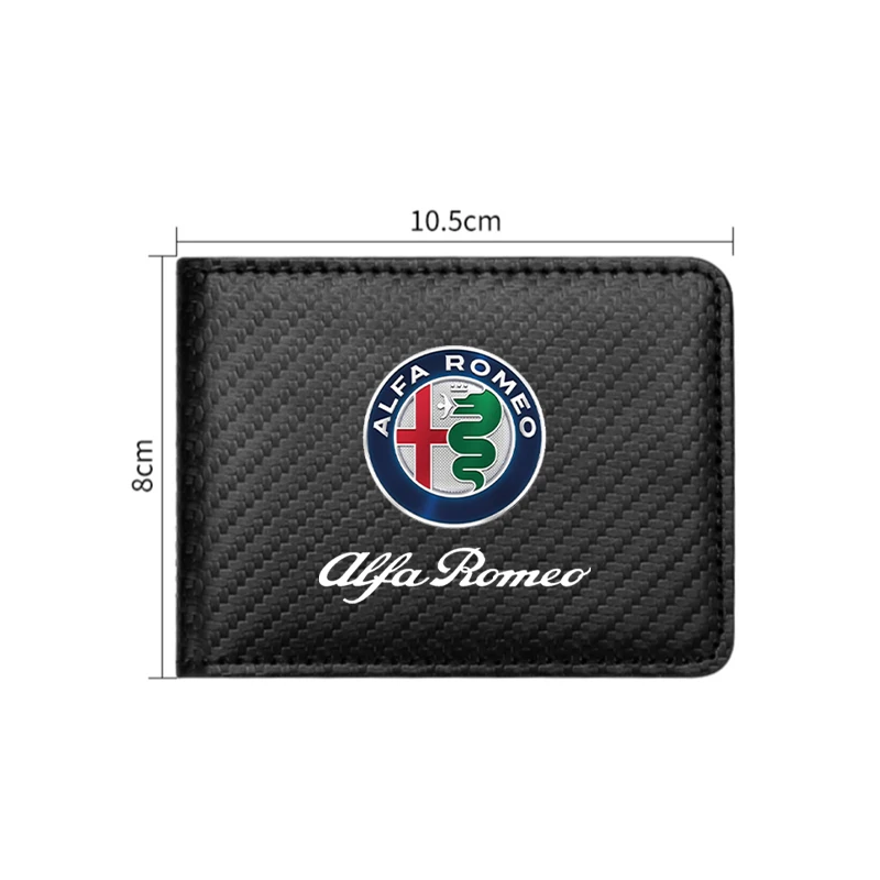 Держатель для водительских прав и удостоверений из карбона для Alfa Romeo Giulia, Stelvio, Giulietta, 159, 147, 156, 166 (art.: 3920d4e8daf09) - 3920d4e8daf09