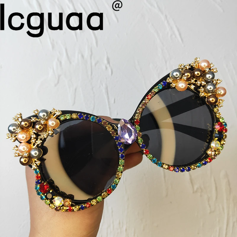 Luxury Brand Designer Bling Bling Butterfly Sunglasses For Women 2023 Diamond Vat Eyes Sun Glasses Lunette Soleil Femme 1