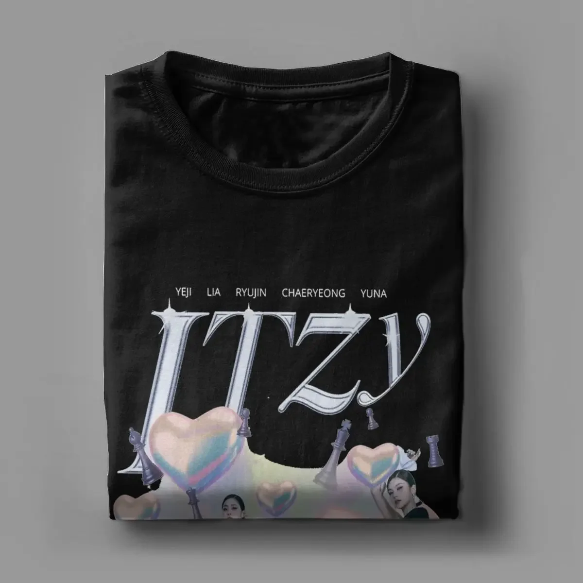 Новое поступление мужская и женская футболка ITZY в Корейском стиле одежда K-POP