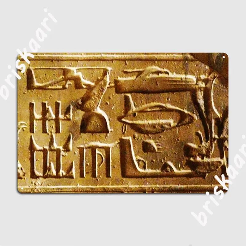 Фото Ufos In Ancient Art Egyptian Egypt Helicopter Tank Advanced Aircraft The Hieroglyphs Metal Sign Club Bar Tin Sign Poster №1