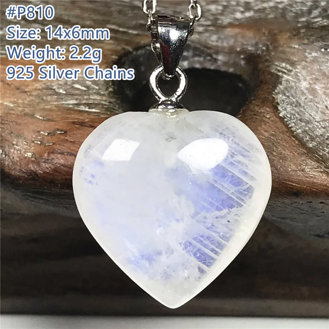 

Ожерелье-цепочка из серебра с натуральным лунным камнем синего светильник, ювелирные изделия для женщин и мужчин, лечебный подарок, редкие Хрустальные Бусины, драгоценный камень AAAAA