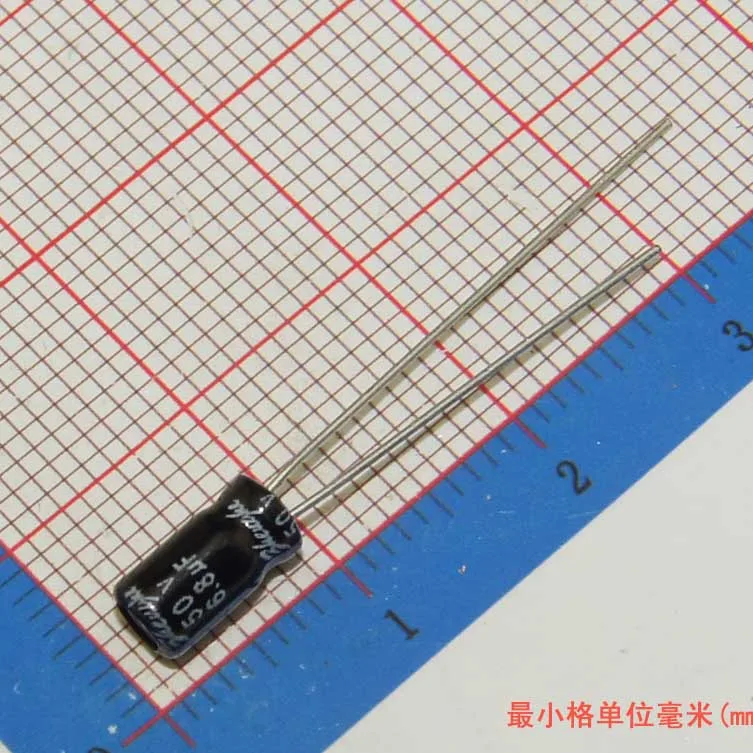 1000 шт. алюминиевый электролитический конденсатор 6 8 мкФ 50 в 4*7