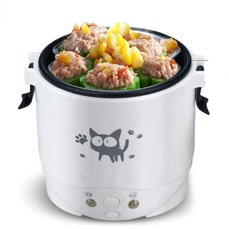 

Casa/auto Mini fornello di riso 1L scaldabagno elettrico macchina Lunch Box Warmer 2 persone per camion SUV auto domestica