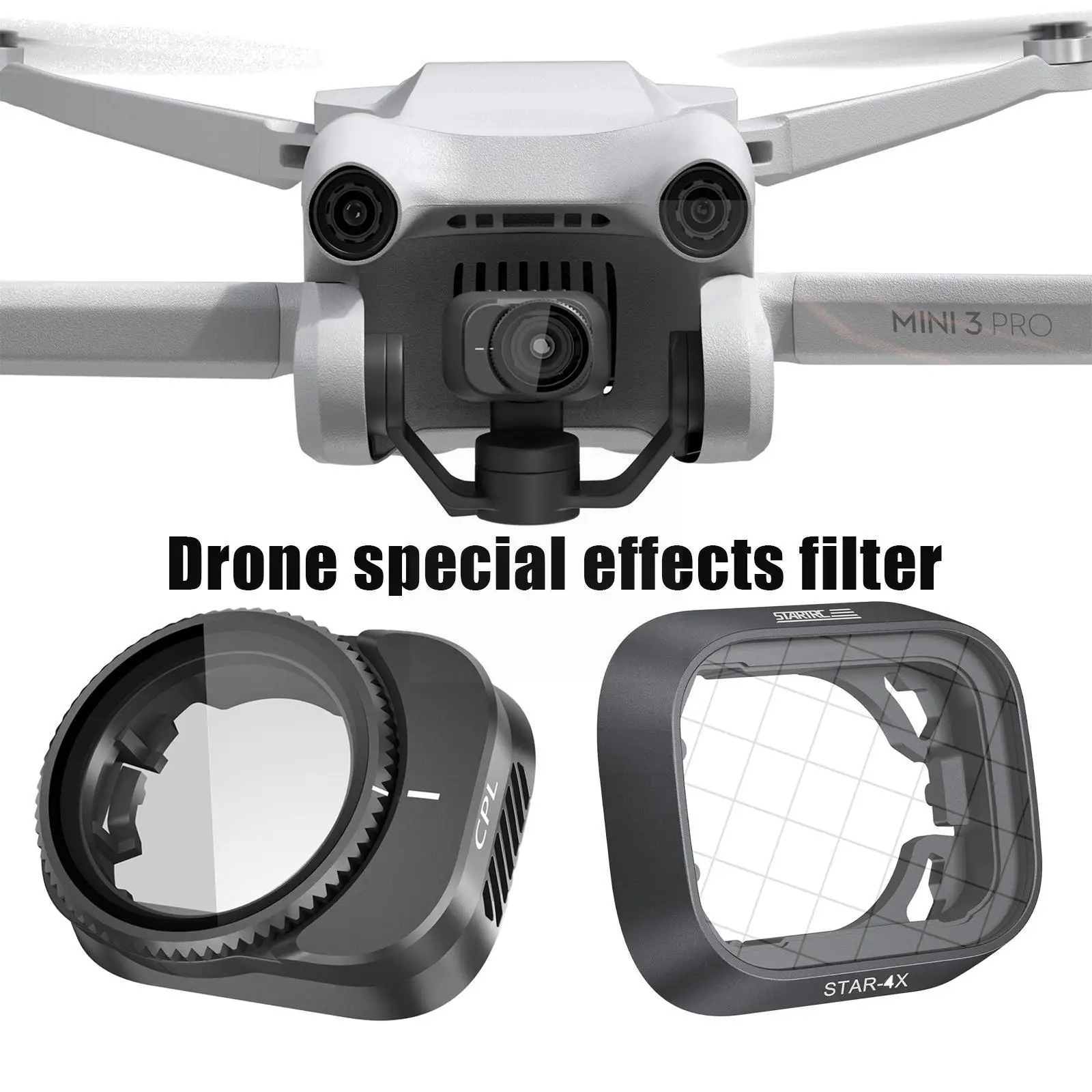 

For DJI Mini 3 PRO Drone Cross Star Light Mirror CPL RC Drone Accessories Light Filter Adjustable Reduction D8R6