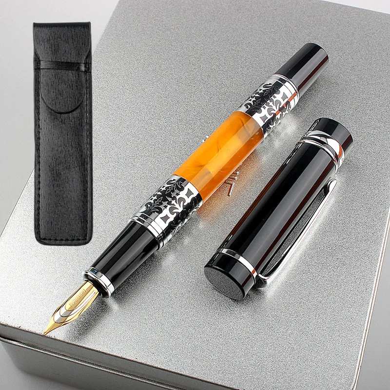 

1PC Metal Luxury Fountain Pen Business Writing Signature Ink Pen Elegant Decoration Calligraphy Pen Office School Stationery
