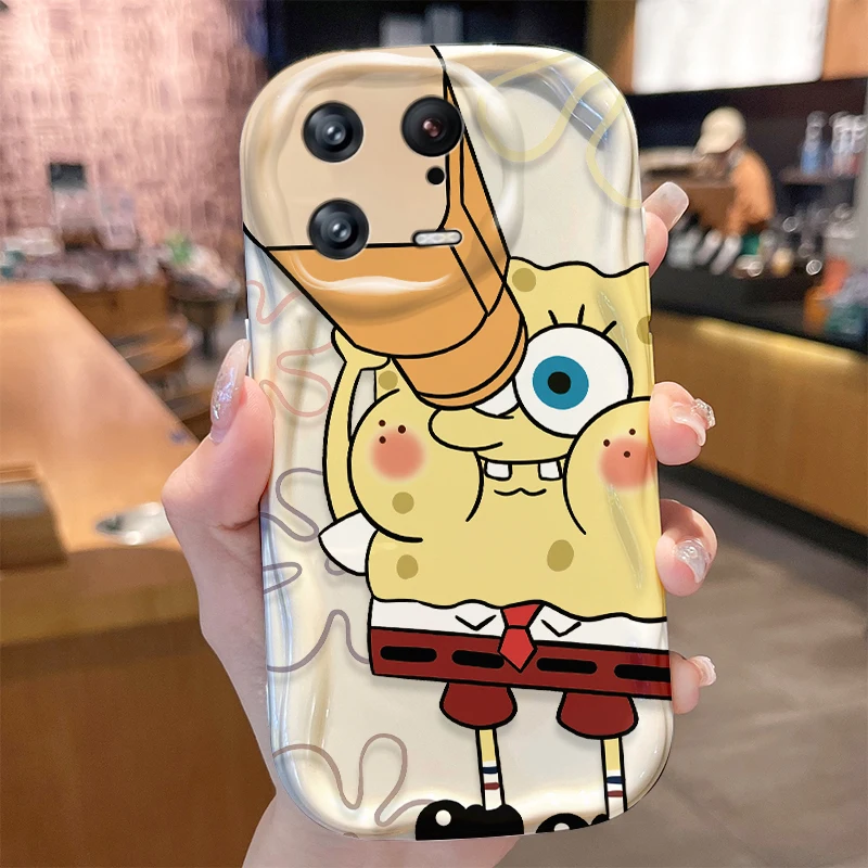 Милый S-губчатый волнистый чехол для Xiaomi Mi 14 13 12 Pro 11 Lite 11i 5G POCO X6 X5 X4 X3 NFC GT F6 F5 F4 F3 M4 M3