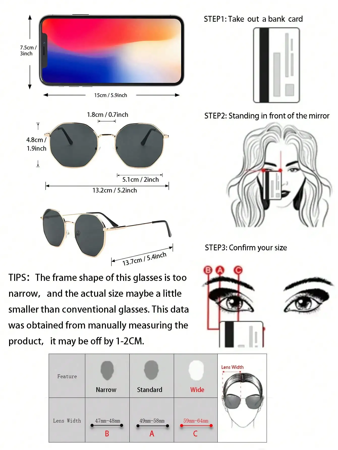 Винтажные Солнцезащитные Очки Унисекс С Геометрическим Рисунком Набор Из 6