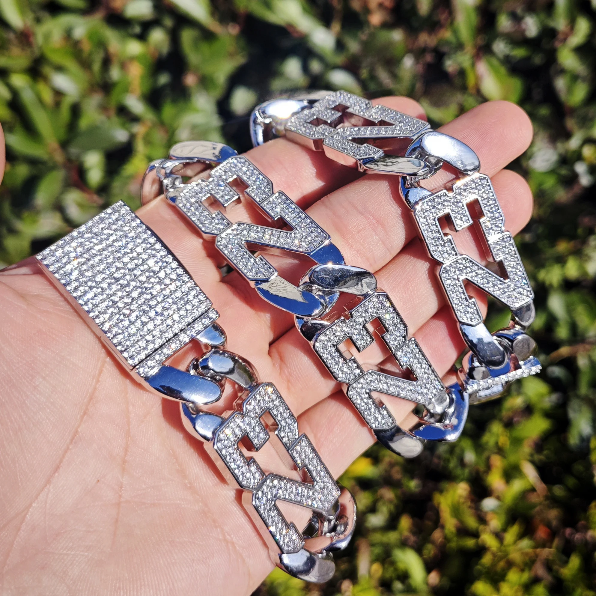 Ожерелье CUC мужское с цифрами цепь в стиле хип-хоп Толстая Медная цепочка