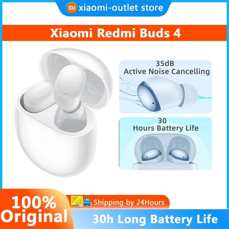 Фото TWS-наушники Xiaomi Redmi Buds 4 с поддержкой Bluetooth 5,2 и активным шумоподавлением №1