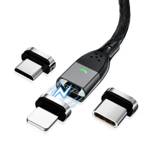 fonken magnetic cable type c magnetic charge cable micro usb magnet charger cable for xiaomi samsung iphone mobile phone cables free global shipping