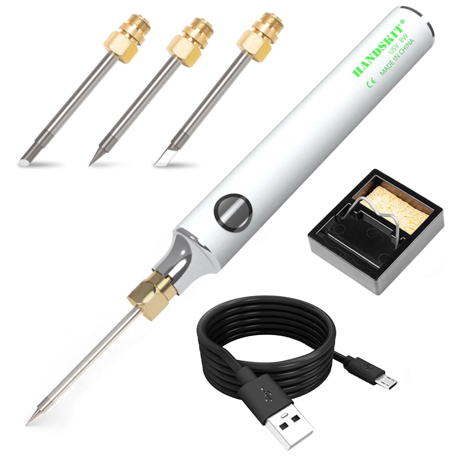 

Original Quick Charge USB Mini Electric Soldering Iron Kit 5V 8W Tin Soldering Iron Portable Microelectronic Repair Welding Tool