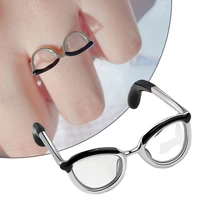 minimalist finger ring glasses ring adjustable ring new trendy jewelry accessories for woman cute bohemian