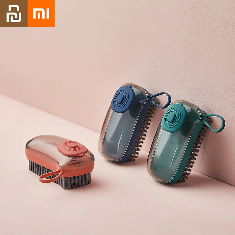 

Щеточка Xiaomi многофункциональная с автоматическим наполнением жидкостью, бытовая простая мягкая щетка для обуви, щетка для чистки одежды