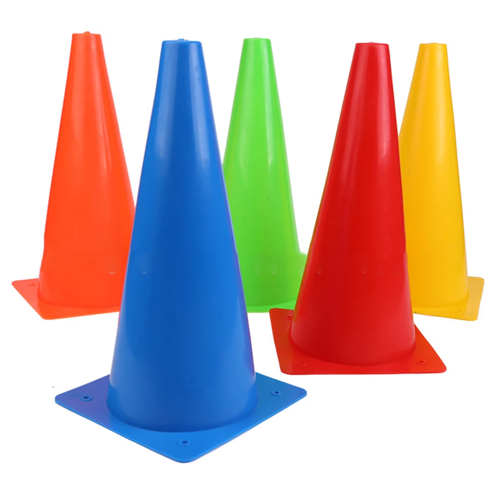 

5Pcs 28cm Logo Barrel Physical Obstacle Barricade Basketball Football Training Bright Colors Cone Barrel Sports Accessories