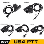 Тактическая гарнитура U94 PTT адаптер для KENWOOD ICOM Midland Motorola разъем рация BaoFeng UV-82 радио наушники PTT разъем