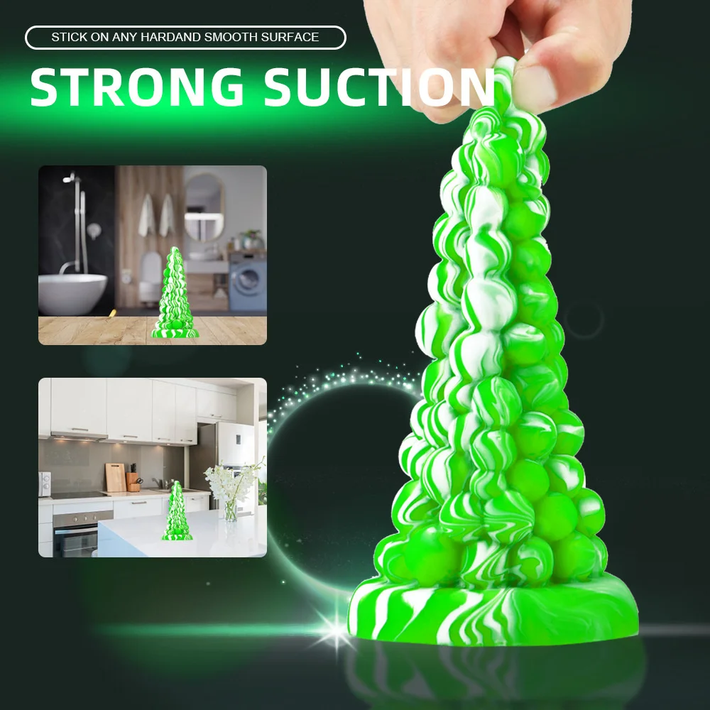 Анальная пробка с бусинами фаллоимитатор на присоске Искусственный Мужской