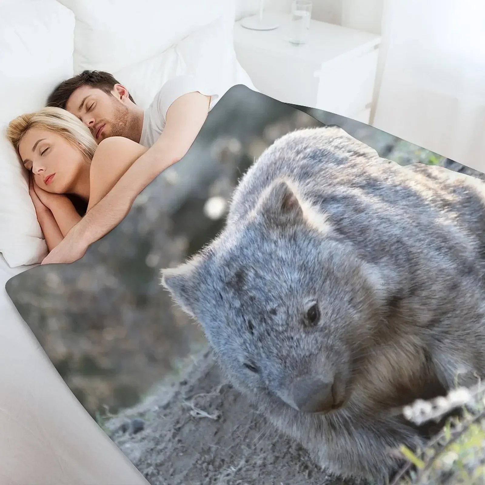 Одеяло Wombat in the Sun Декоративные среды Многоцелевые детские одеяла