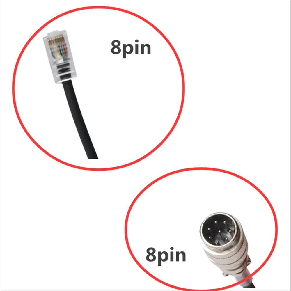 Extension Line Cable 8 Pin for Radio Mic Microphone MH-31A8J YAESU FT 817 857 FT897 897 FT450 450