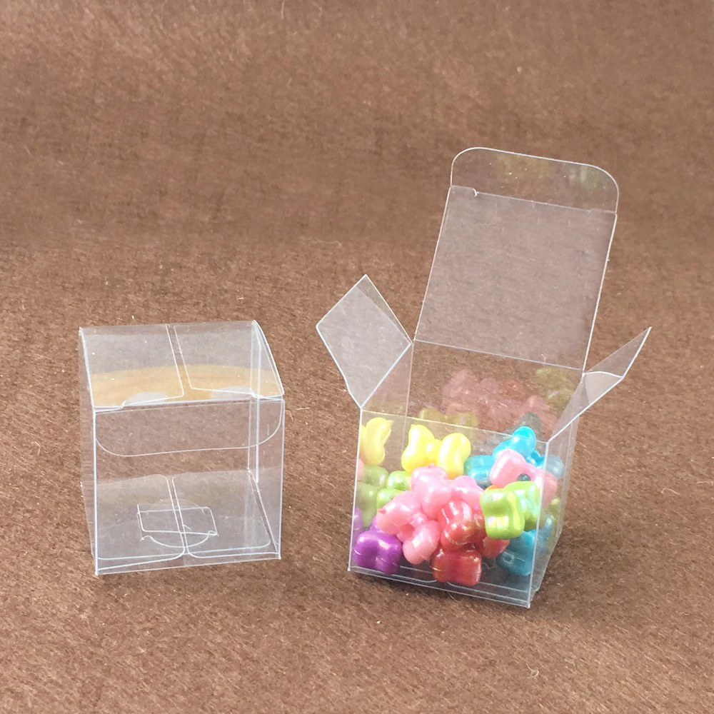 100pcs Square Plastic Box Storage PVC Box Clear Transparent Boxes For Gift Boxes Wedding/Tool/Food/Jewelry Packaging Display DIY