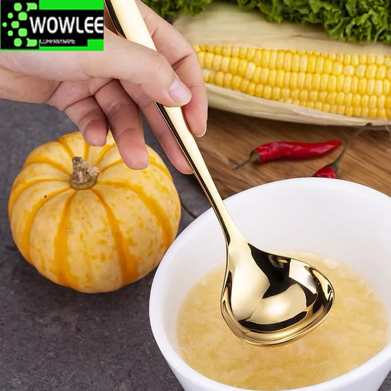 

1 Pcs 304 Stainless Steel Spoon Family Soup Kitchen Cooking Spoon Kitchen Accessories Kitchen Tools Serving Spoon coffee spoon