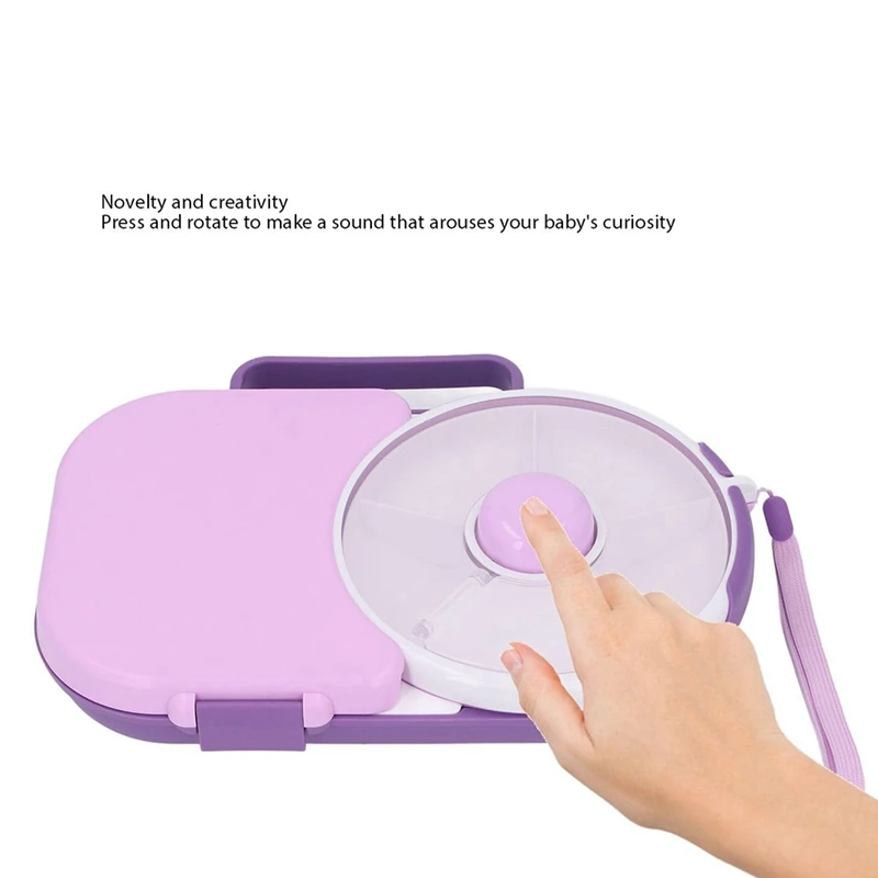 Детский спиннер для закусок 360° ° Вращающийся съемный диспенсер Многоразовый