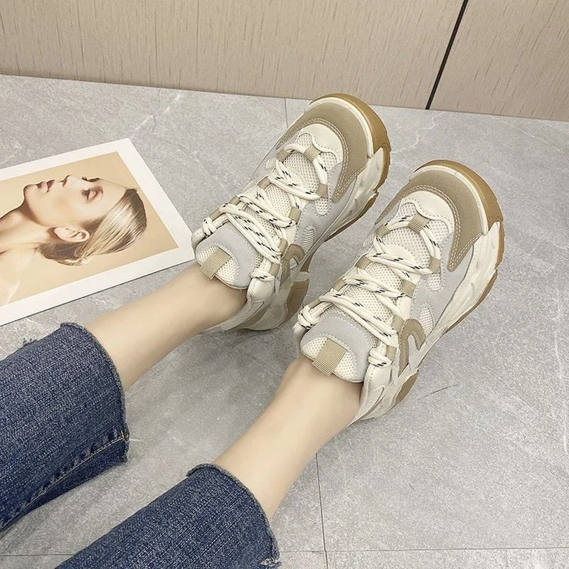 

2022 Fashion Women Sneakers Platform Breathable Buffalo Shoes Casual Sports Women Vulcanize Canvas Safety Tennis Basket Shoes