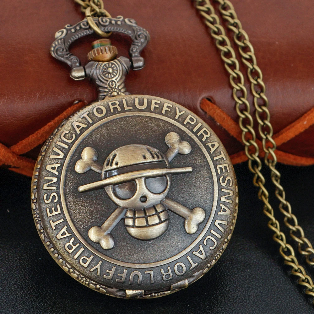 Nuovo Cappello Giallo Pirati Teschio Pirata Orologio Da Tasca Al Quarzo Vintage Collana Da Uomo E Per Bambini Orologio Pendente Regalo Commemorativo