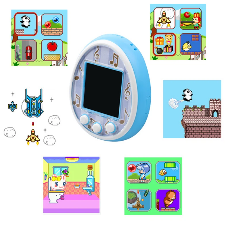 Электронные питомцы с цветным экраном Tamagotchi Pix виртуальная кибер-игрушка