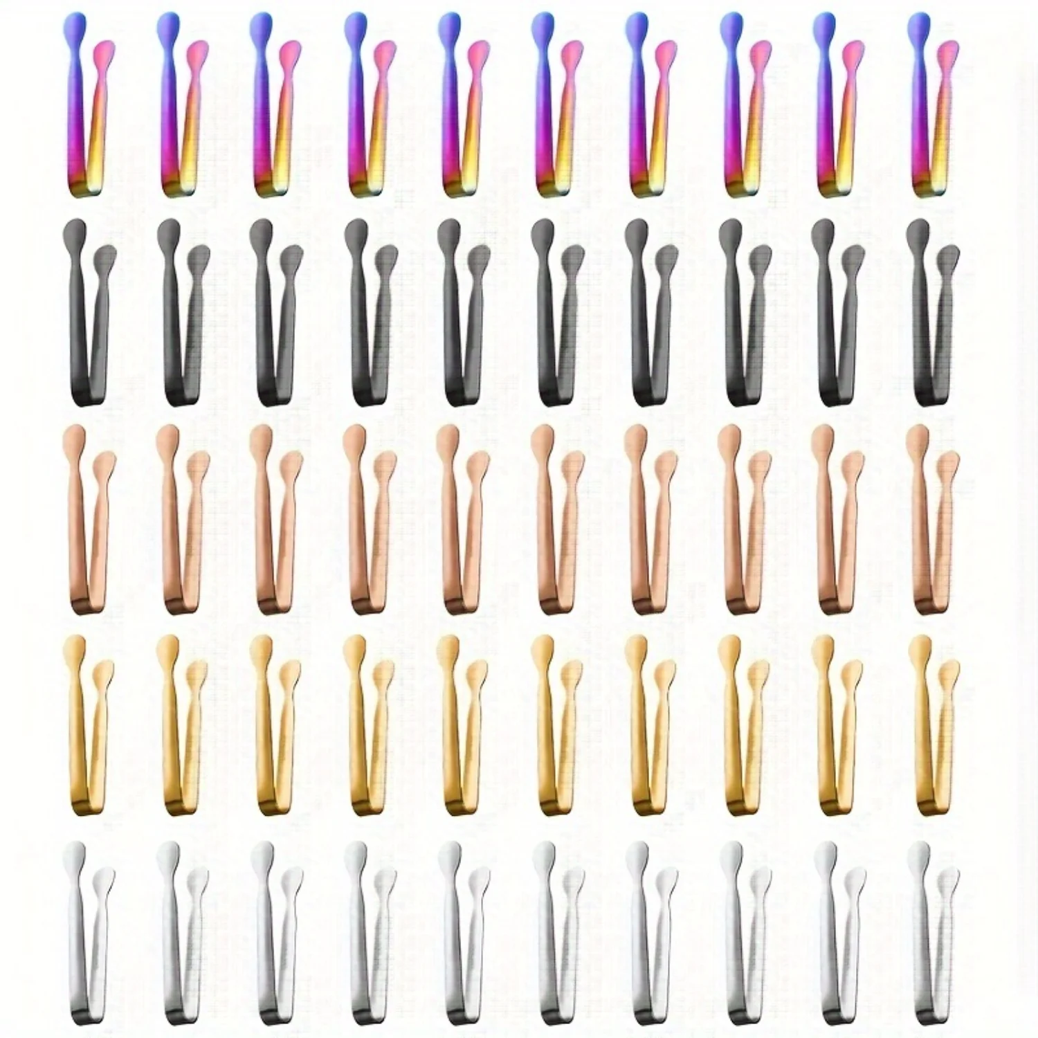 Набор сервировочных щипцов из нержавеющей стали 10 предметов — идеально подходит