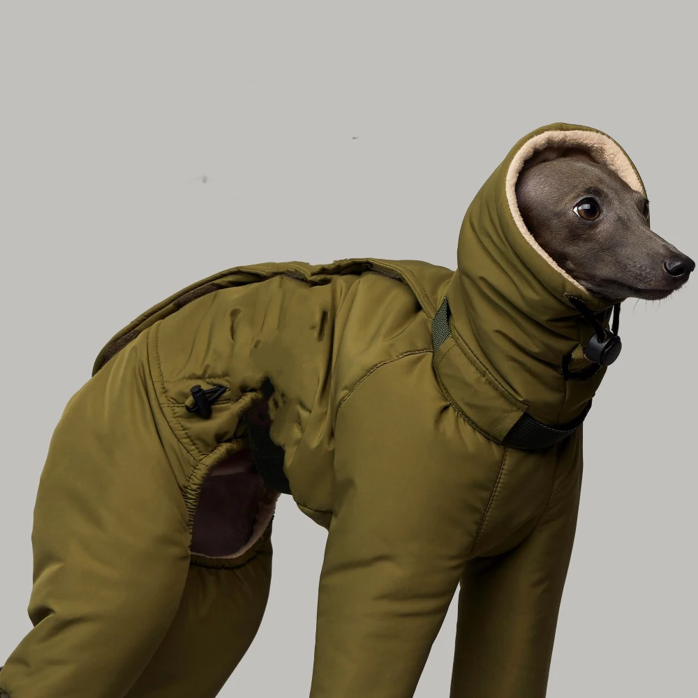 Фото Spuer-thick  Soft Winter Dog Clothes Greyhound Costumes Dog Warm Apparel Whippet Coat Italian Greyhound Jacket №5