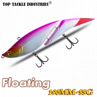 bass lure 2 joint swimbait 190mm 55g wobbler floating fishing lure big bait for pike bass fishing