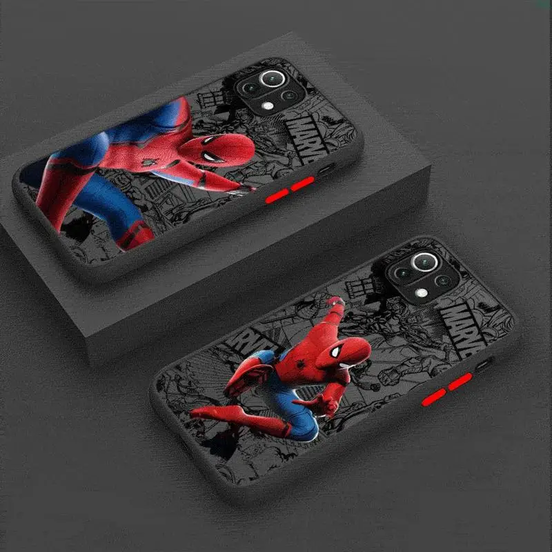 Чехол для телефона Marvel с изображением Человека-паука Xiaomi Redmi 13C1 2 5G 10C 12C 9 10 9A 9T 9C A1 A2