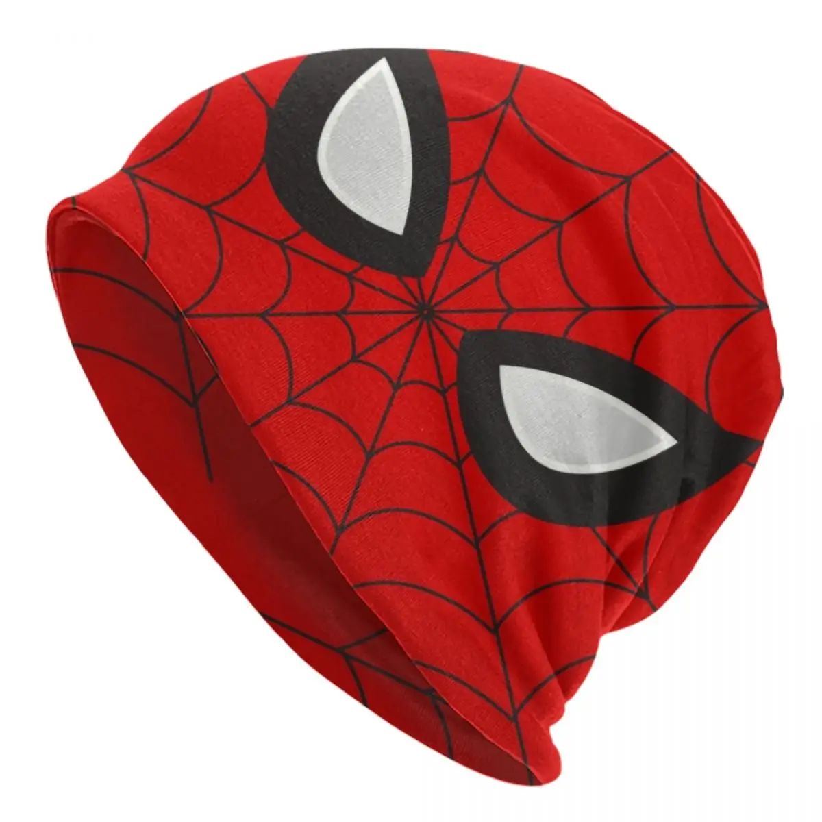 

Классические шапки с красным пауком и паутиной сеткой, облегающие шапки, крутые зимние теплые женские и мужские вязаные шапки, головные уборы для взрослых