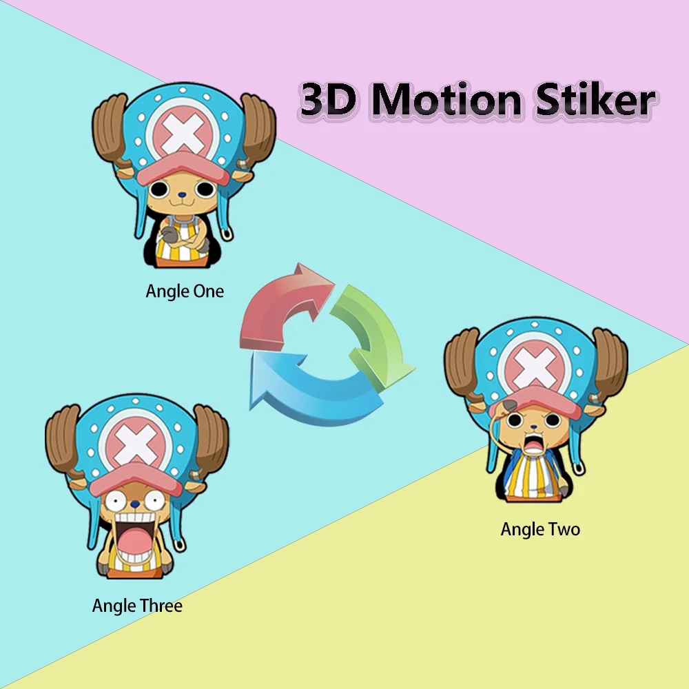 

Тони Чоппер цельный 3D Аниме стикер s движение мультфильм самоклеящаяся наклейка для автомобиля холодильник чемодан линзовидная наклейка