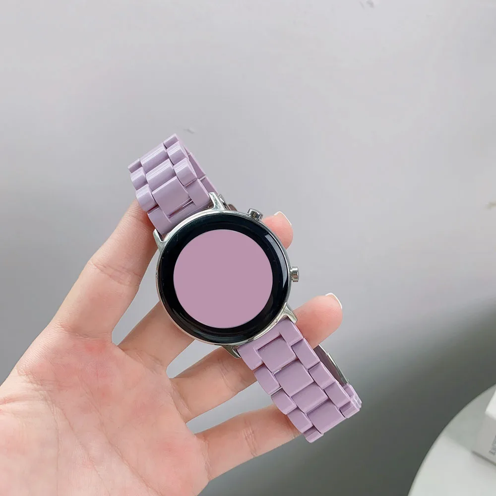 22mm 20mm Colour Strap For Samsung Galaxy watch 5 4 5 pro 44mm 40mm Woman bracelet for Galaxy Watch 4 Classic/Active 2/3 42 46mm