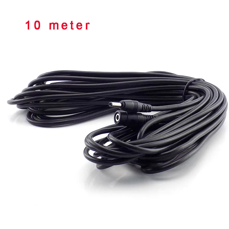 

10M DC Power Cable Extension 5V 2A Cord Adapter 3.5mm x 1.35mm DC Male DC Female Connector for CCTV Security Camera