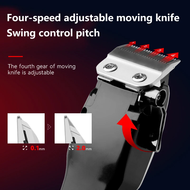 Регулируемая мощная машинка для стрижки волос kemei PG809A парикмахерский