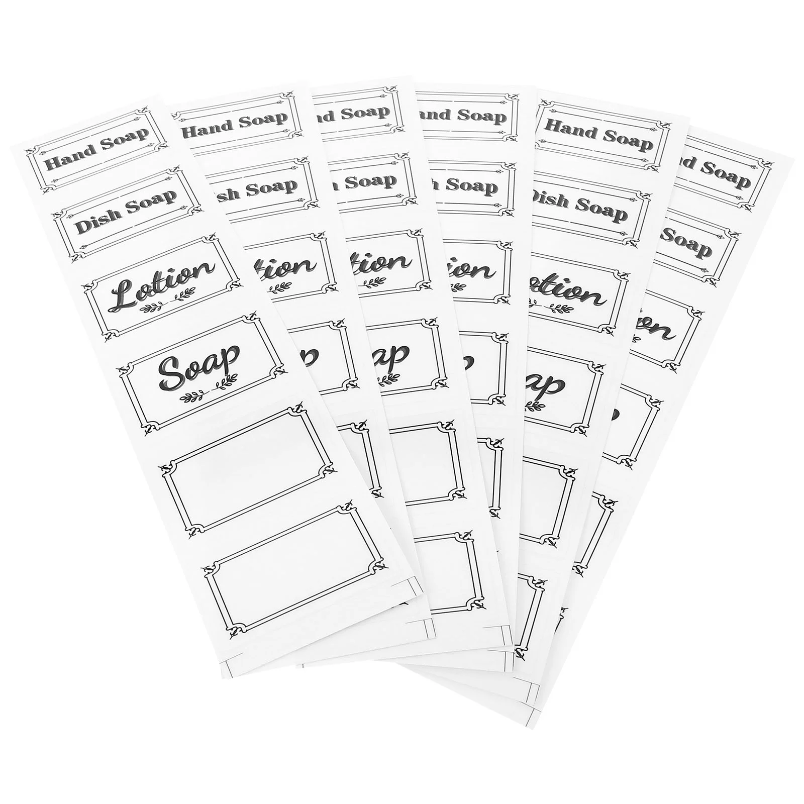 6 шт. этикетка для шампуня аксессуары мыла рук наклейки ванной комнаты