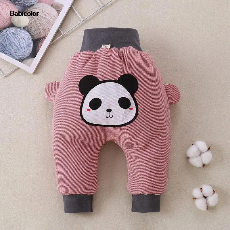 

Baby's cotton pants High waist thermal pants Baby extra thick cotton pants New style children's winter pants for boys and girls