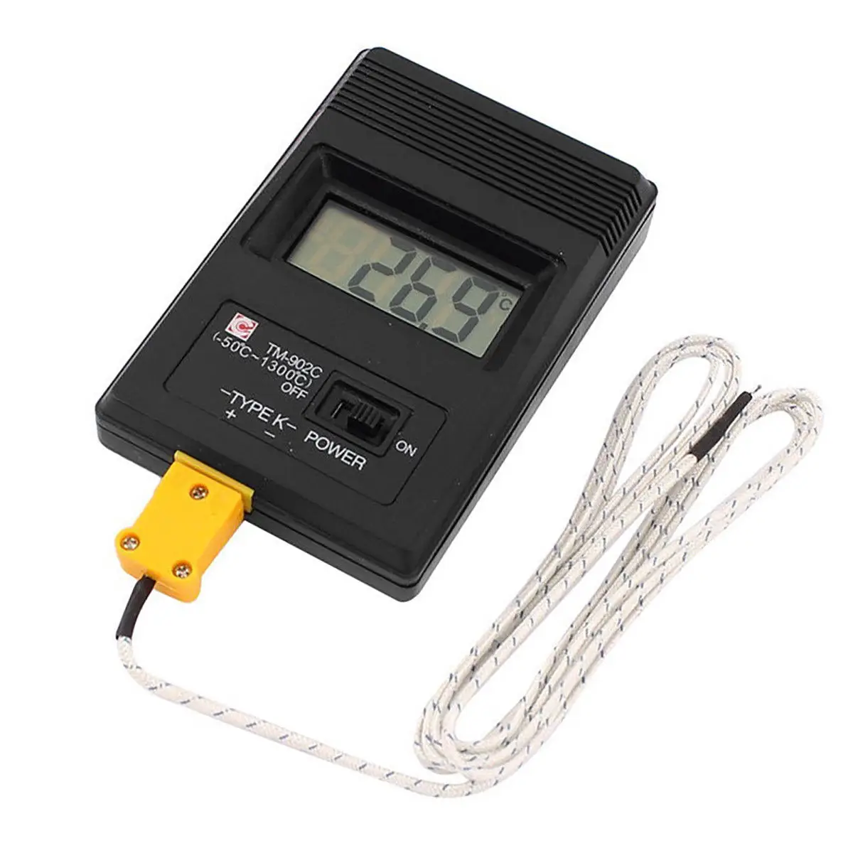 

Digital LCD K Type Thermometer Temperature Meter With Probe 300mm Probe K-type Thermocouple Probe Fiberglass LCD Screen