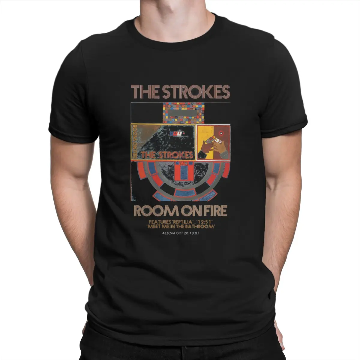 

Room Unique TShirt The Strokes A Word Leisure T Shirt Newest Stuff For Adult