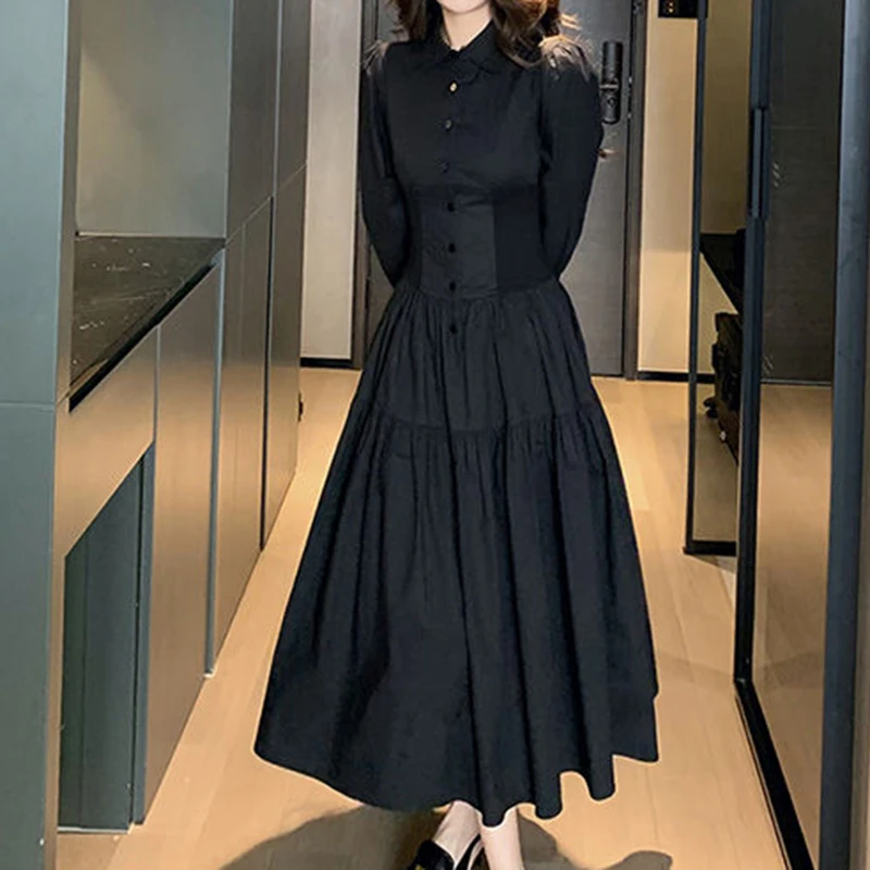 

High-grade design shirt dress women's wear new dress in spring and summer 2023 vestidos de mujer Slim Fit