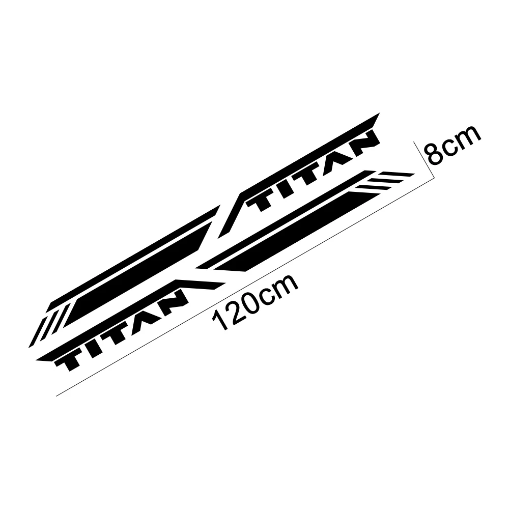 Боковые наклейки в багажник автомобиля для Nissan Titan Pro4X графические полосы пикапа