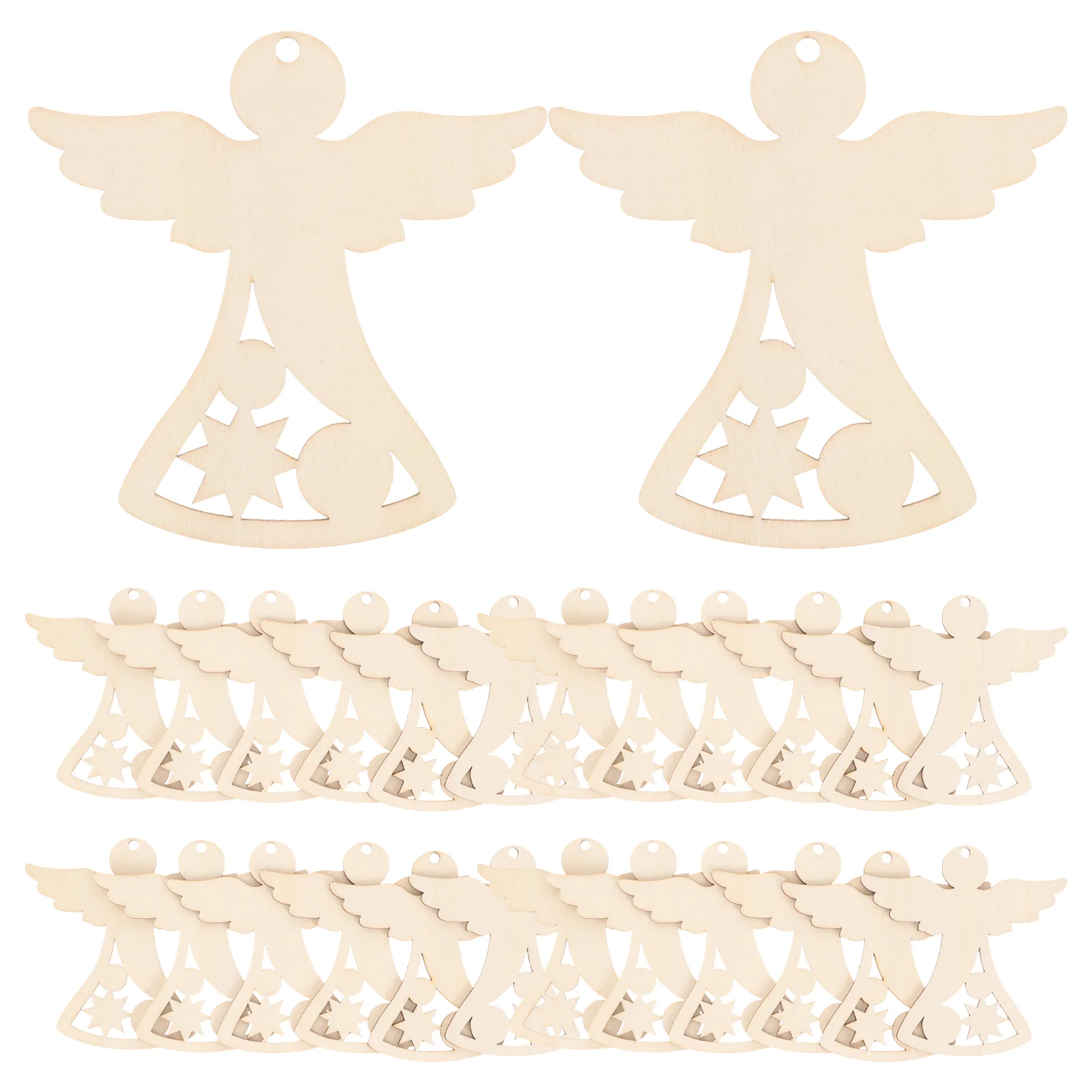 Детская ручная роспись Рождественский ангел патч деревянные доски