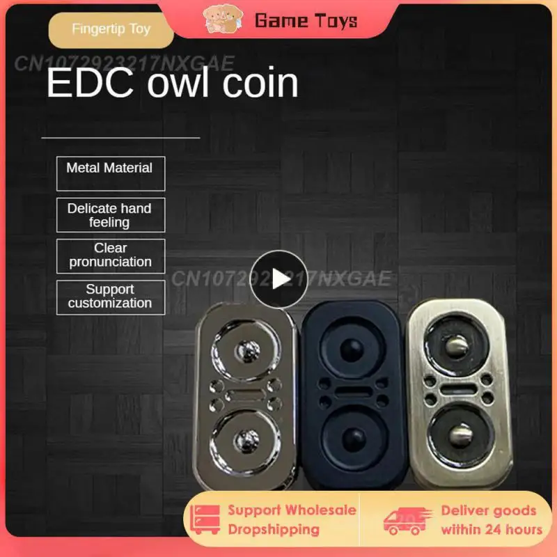 

Suitable For All Ages Owl Design Unique Owl Shape Compact And Portable Fidget Spinner Smooth Spinning Christmas Gift Easy To Use